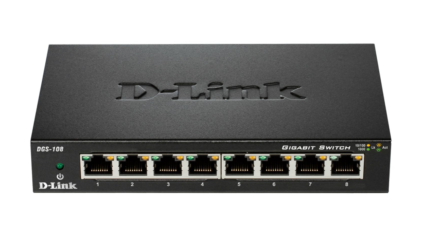 D-Link 8-Port Gigabit Unmanaged Desktop Switch DGS-105 Unmanaged 8 Port Gigabit Switch