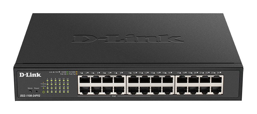 D-Link 24-Port Gigabit Smart Managed PoE Switch Smart 24 Port Smart Switch Power Over Ethernet