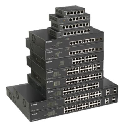 D-Link 24-Port Gigabit Smart Managed PoE Switch Smart 24 Port Gigabit Switch Power Over Ethernet