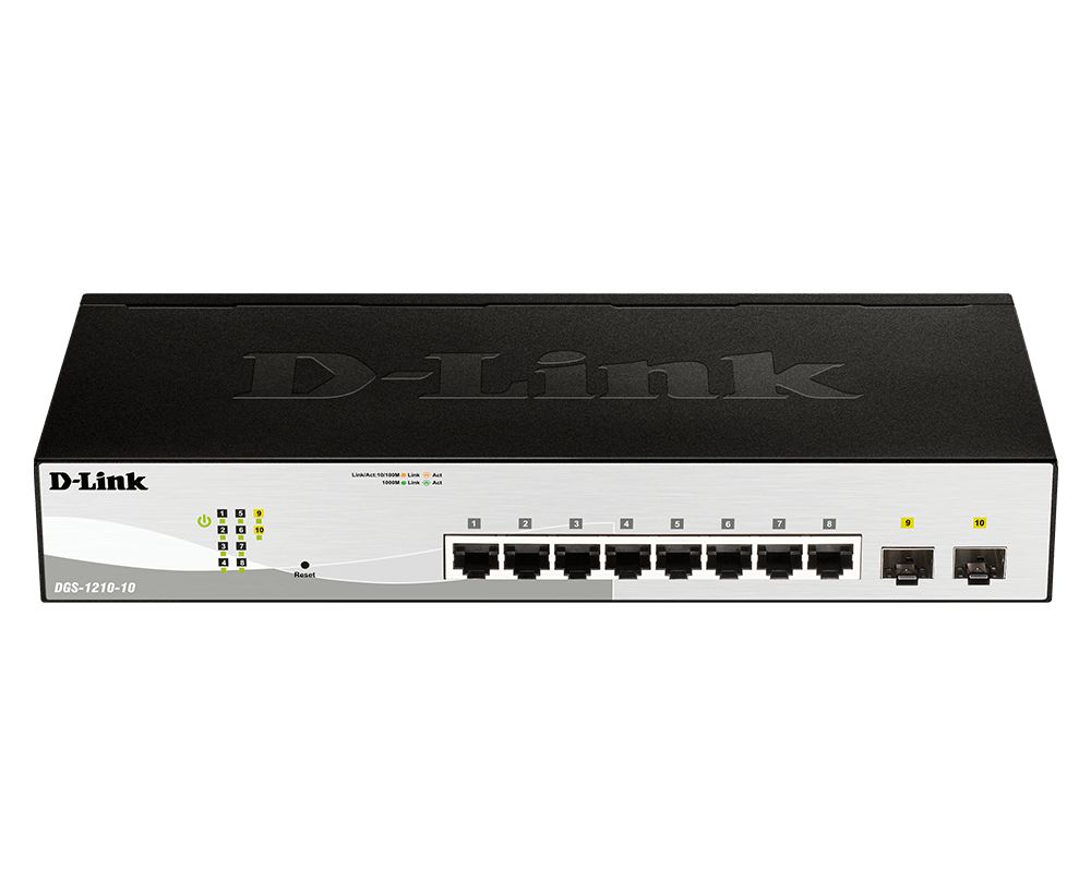 D-Link 10-Port Gigabit Smart Managed Switch Smart 10 Port Ethernet Switch