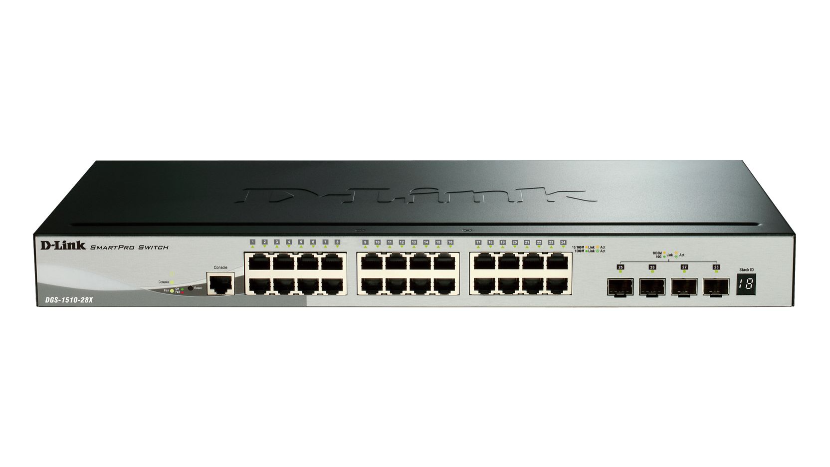 D-Link 28-Port Gigabit Stackable Smart Managed Switch with 10G Uplinks Smart 28 Port Smart Switch