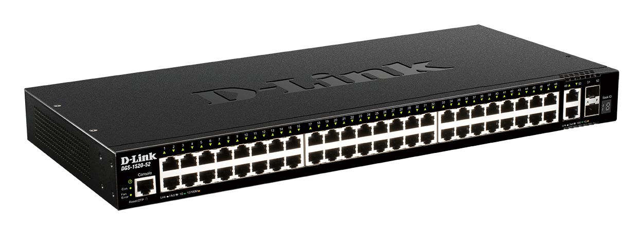 D-Link 52-Port Layer 3 Stackable Smart Managed Switch with 10G Uplinks Smart 52 Port Managed Switch