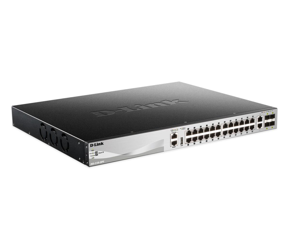 D-Link 54-Port Layer 3 Stackable Managed SFP Switch with 10G Uplinks Managed 54 Port Managed Switch Power Over Ethernet