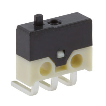 ZF Button Subminiature Micro Switch, Left Angle PCB Terminal Terminal, 500mA, 30 V dc, SPDT, IP40