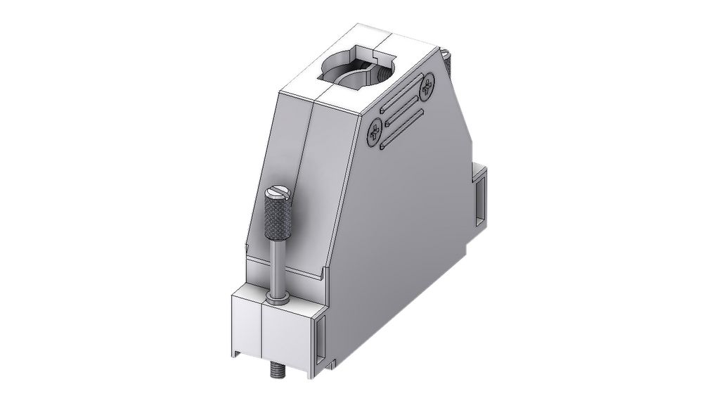 dhm50un4 Deltron Connectors Thermoplastic Straight D-Sub Backshell Strain Relief