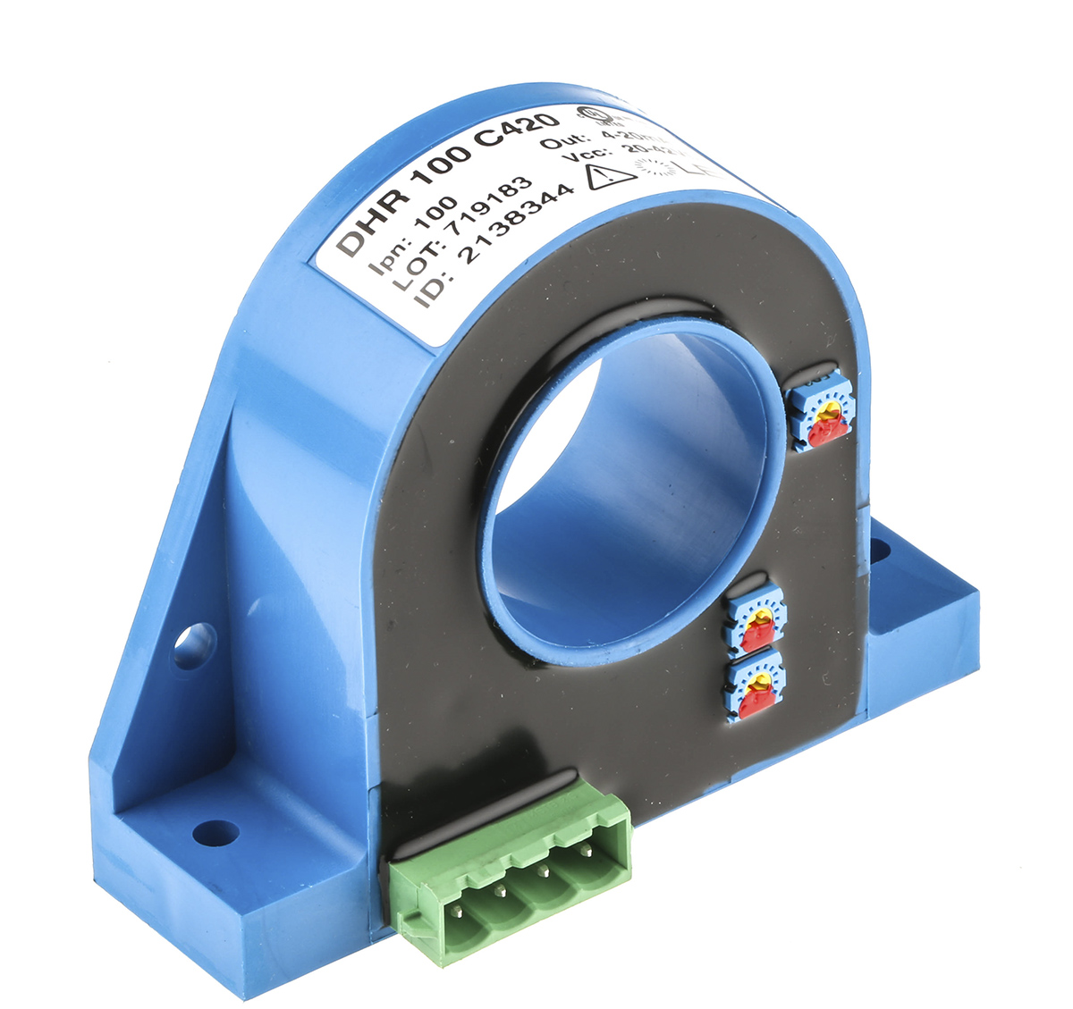 LEM DHR Series Current Transformer 100 A 20V dc, 50 V dc 32 mm Bore