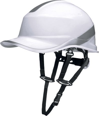 Delta Plus DIAMOND V UP White Safety Helmet Chin Strap Included Ventilated Adjustable