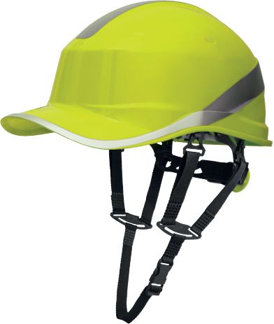 Delta Plus DIAMOND V UP Yellow Safety Helmet Chin Strap Included Ventilated Adjustable