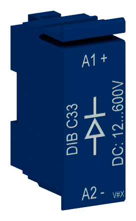 WEG DIB Surge Suppressor for use with CWB9 to CWB38 Contactors (DC Coil)