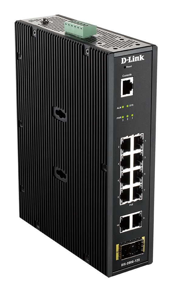 D-Link 12-Port Industrial Gigabit Smart Managed Switch Smart 12 Port Ethernet Switch
