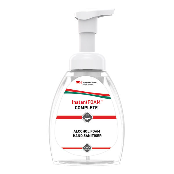 SCJ Professional Unscented InstantFOAM Foaming Hand Cleaner Anti-Bacterial - 250 ml Pump Bottle