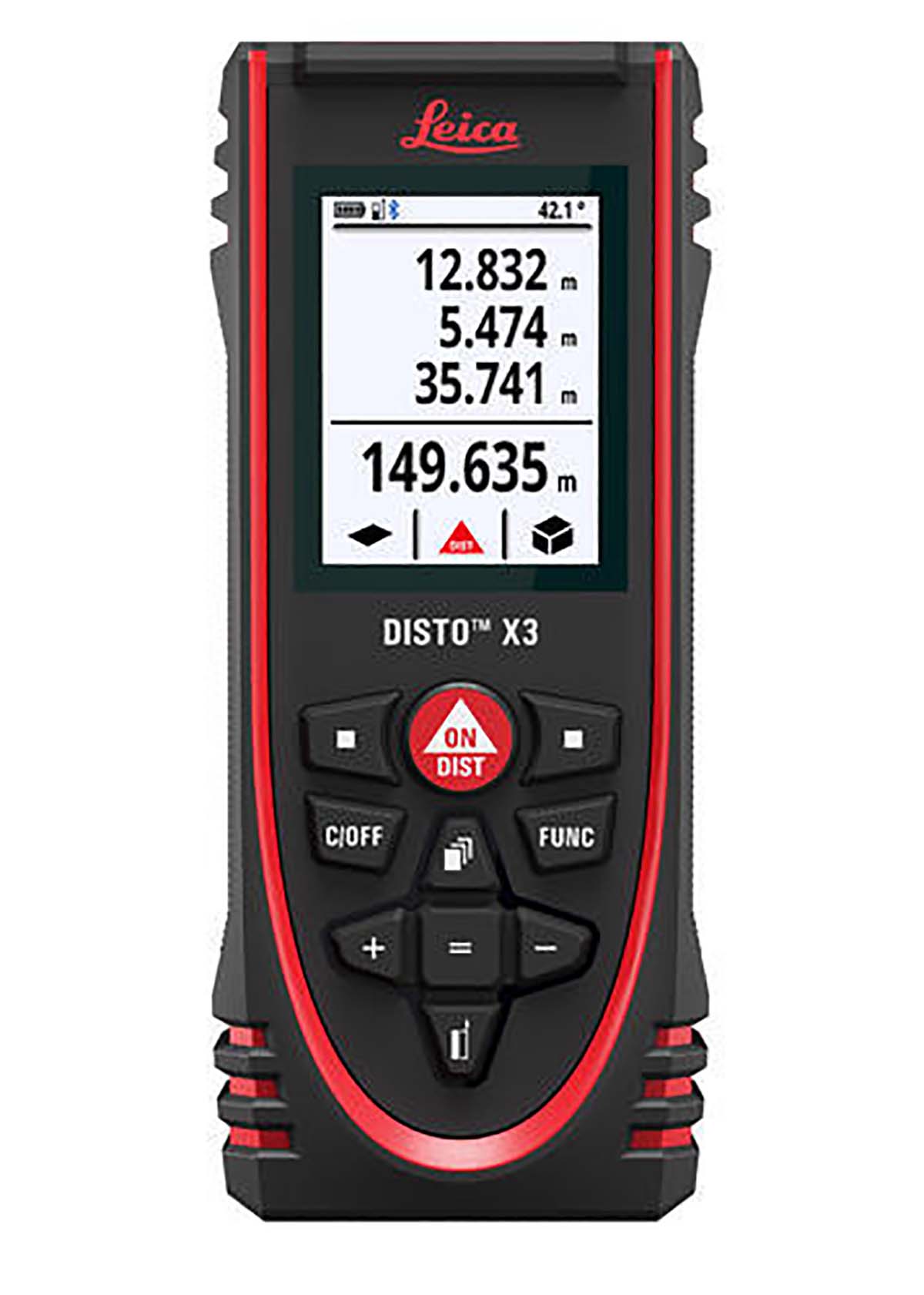 Leica DISTO X3 Laser Measure, 0.05/150 μm Range, ±1 mm Accuracy