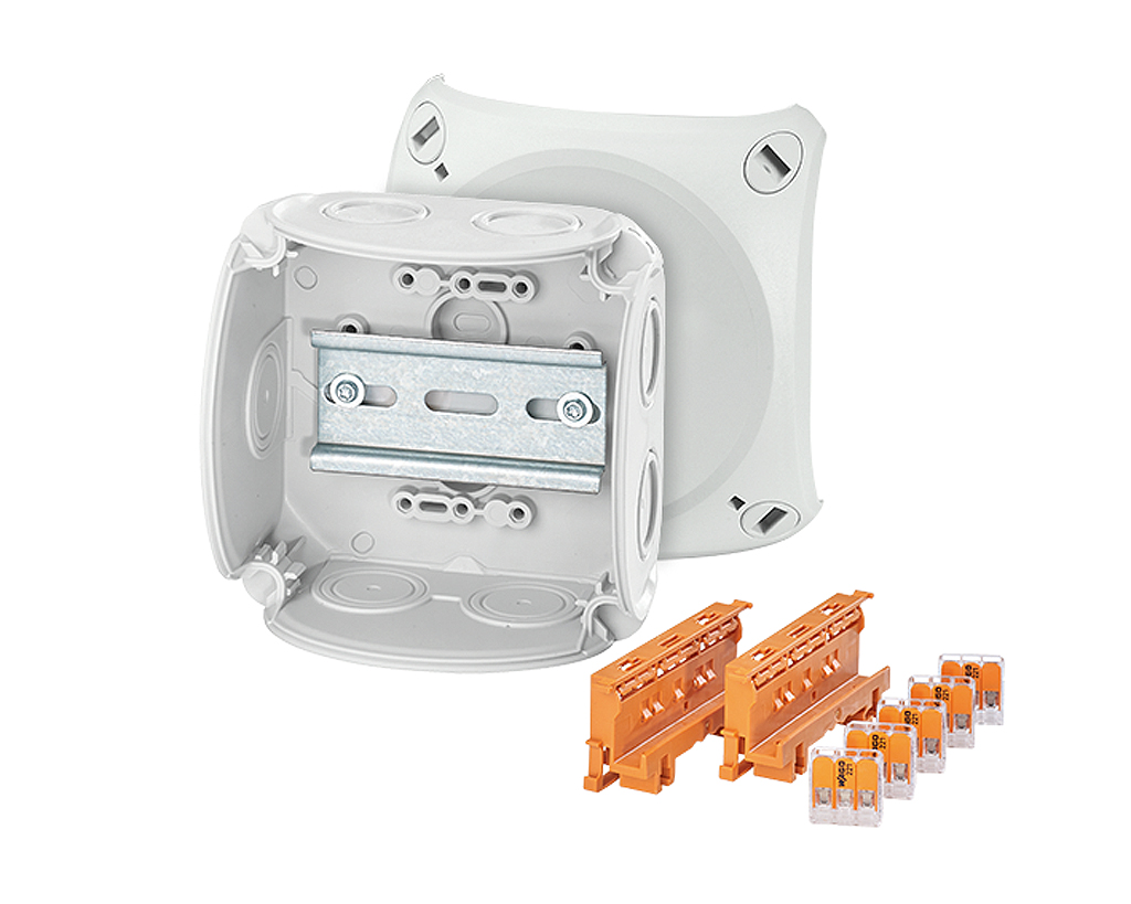 HENSEL DK Series Grey Polypropylene Terminal Box, IP66, 5 Terminals, 70 mm, 104mm 104 mm
