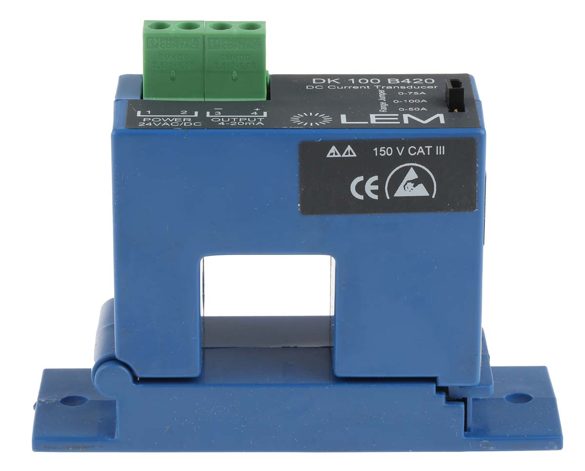 LEM DK-B420 Series Current Transformer 100 A 20V dc, 50 V dc 21.7 mm Bore
