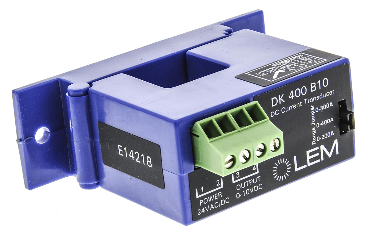 LEM DK-B10 Series Current Transformer 400 A 22 V ac, 38 V ac, 20V dc, 50 V dc 21.7 mm Bore