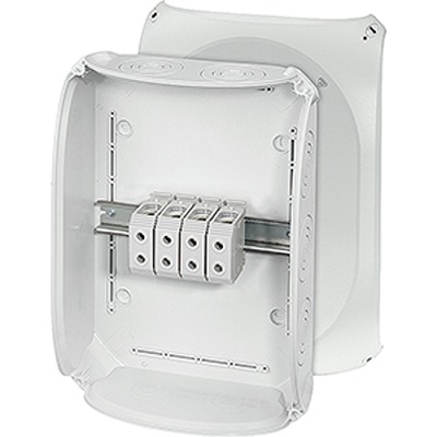 HENSEL DK Series Grey Polycarbonate Junction Box, IP66, 4 Terminals, 122 mm, 355mm 255 mm