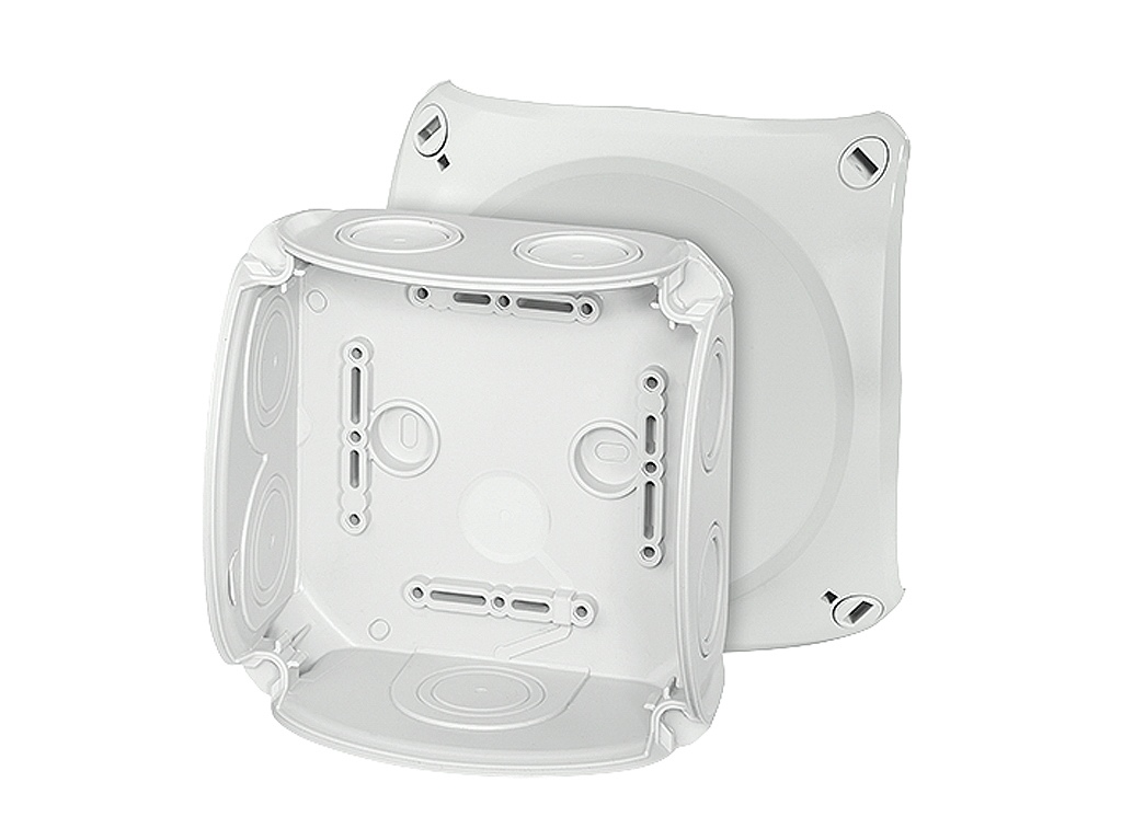 HENSEL Grey Polypropylene Junction Box, IP66, 130 mm, 77mm 130 mm