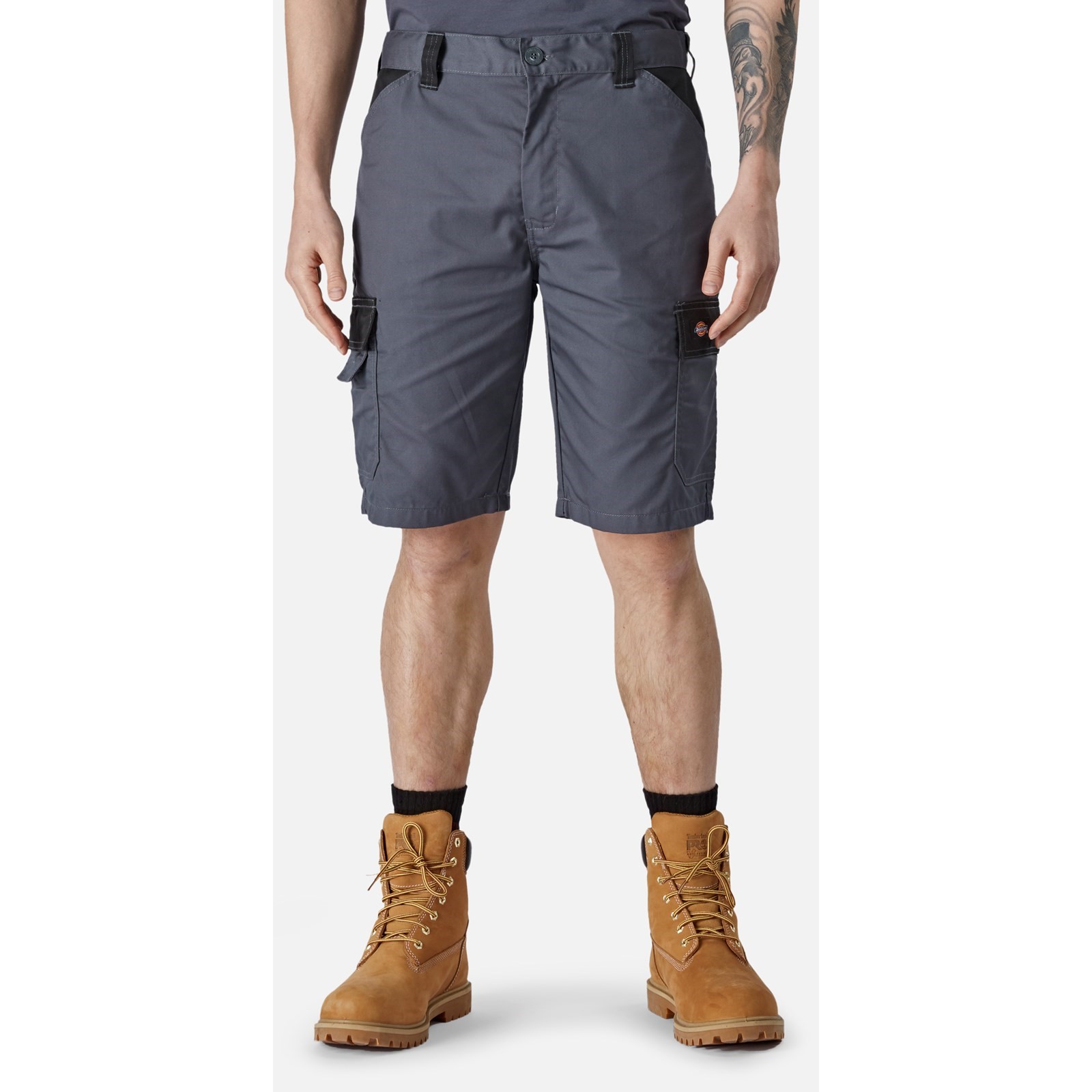 Dickies Everyday Black, Grey 65% Polyester, 35% Cotton Work Shorts, 30 cm