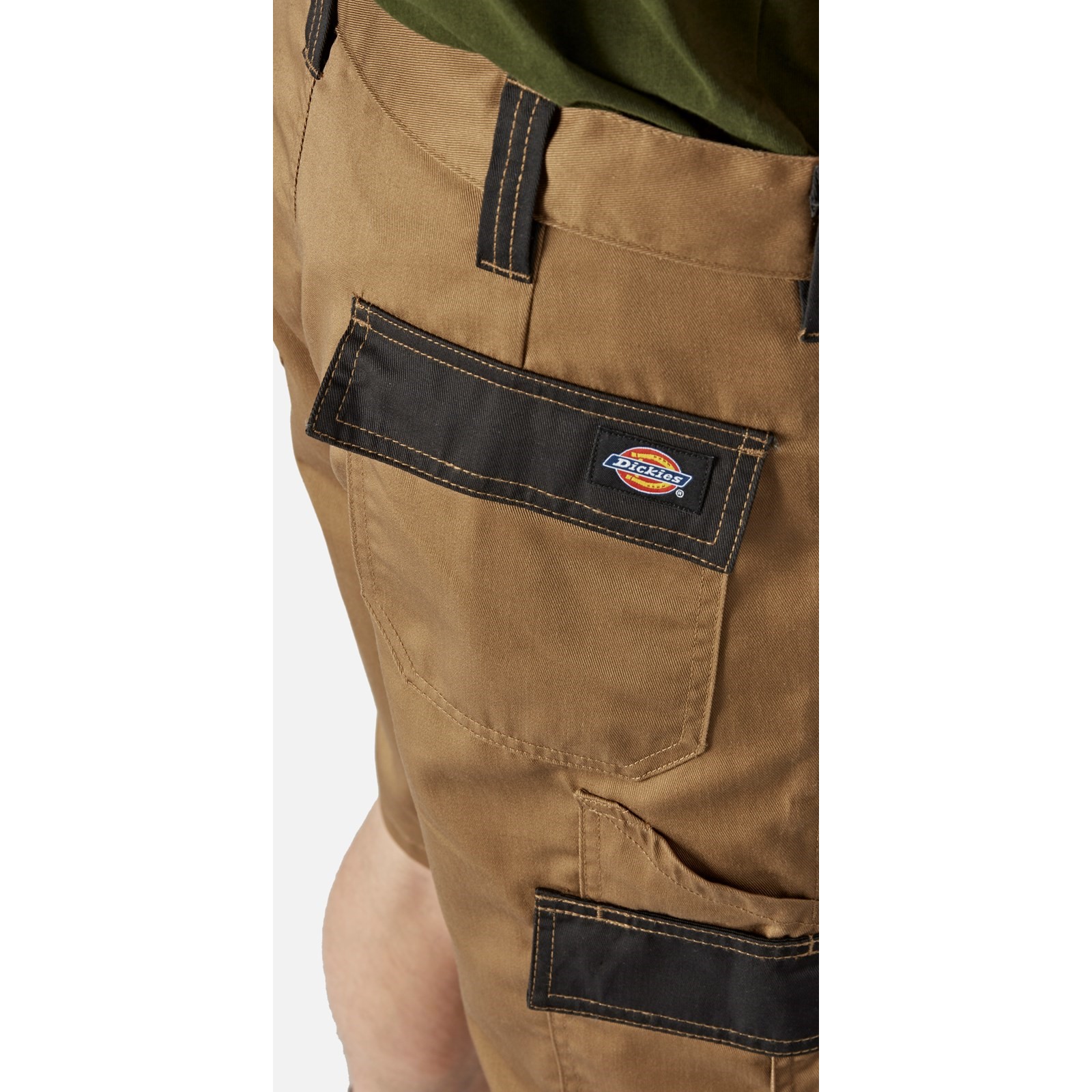 dk0a4xsgc671 Dickies Everyday Black, Khaki 65% Polyester, 35% Cotton Work Shorts, 32 cm