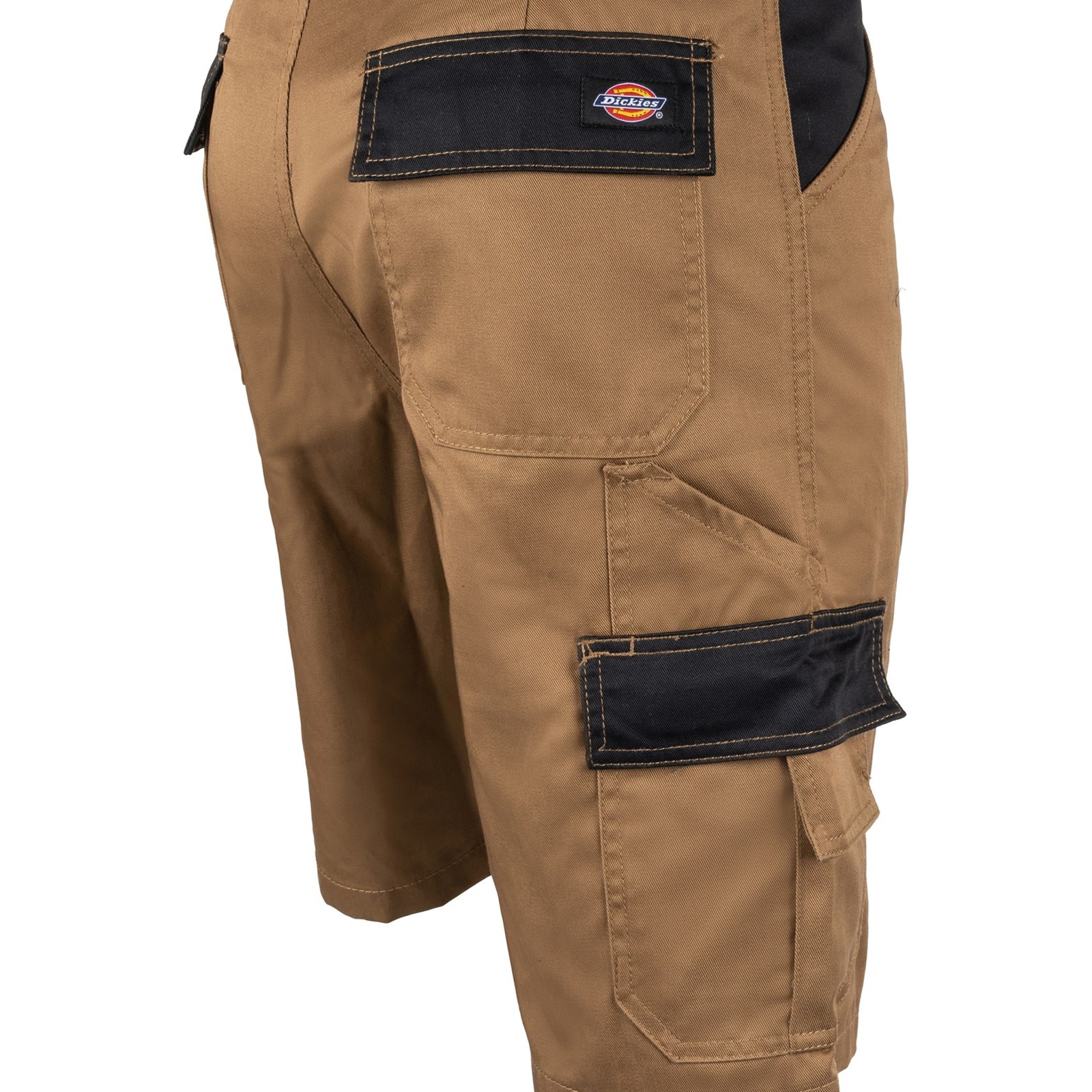 dk0a4xsgc671 Dickies Everyday Black, Khaki 65% Polyester, 35% Cotton Work Shorts, 34 cm