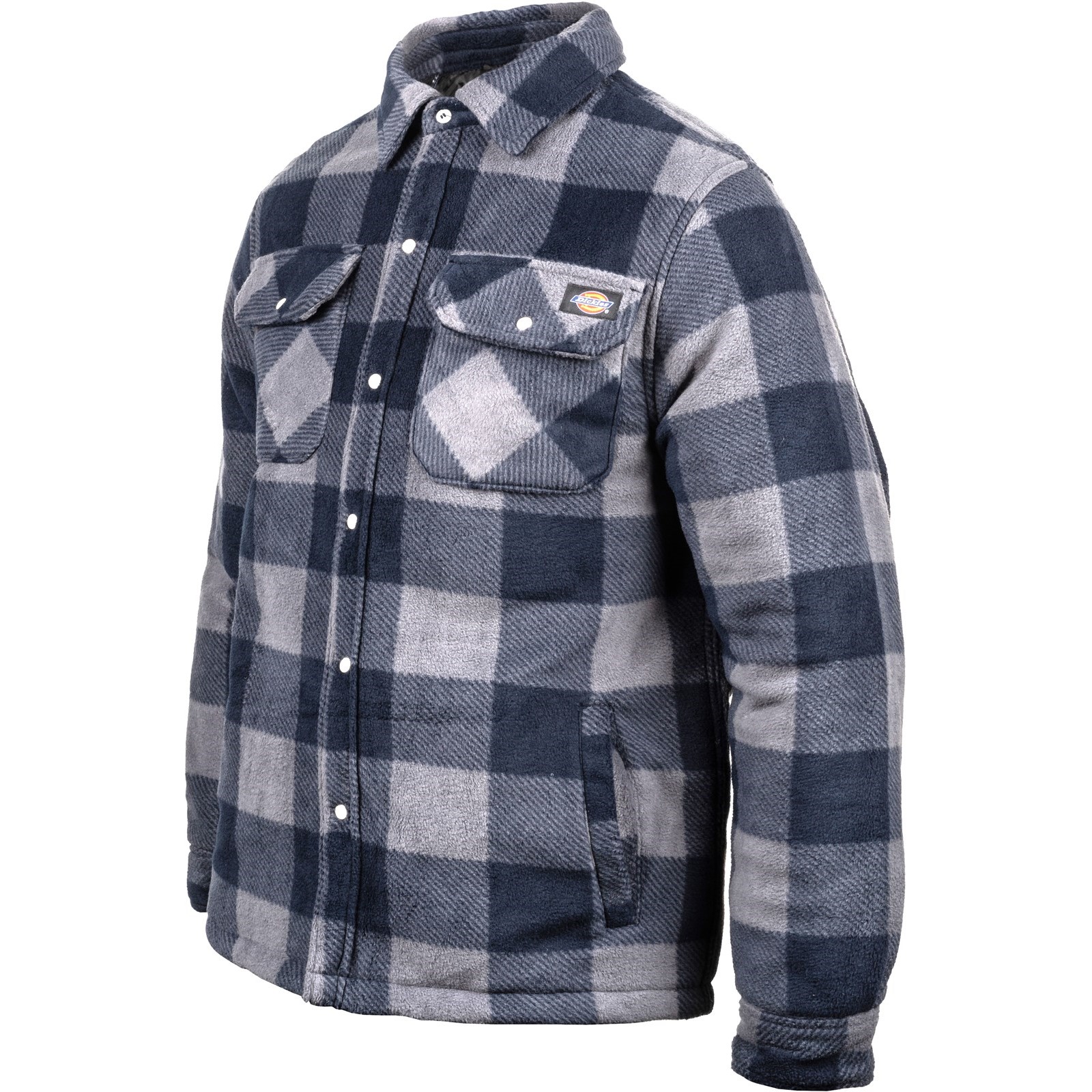 dk0a4xtabl81 Dickies Portland Blue 100% Polyester Work Shirt S