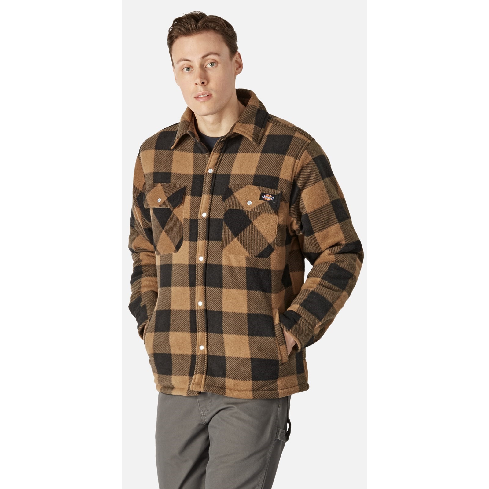 Dickies Portland Red 100% Polyester Work Shirt M