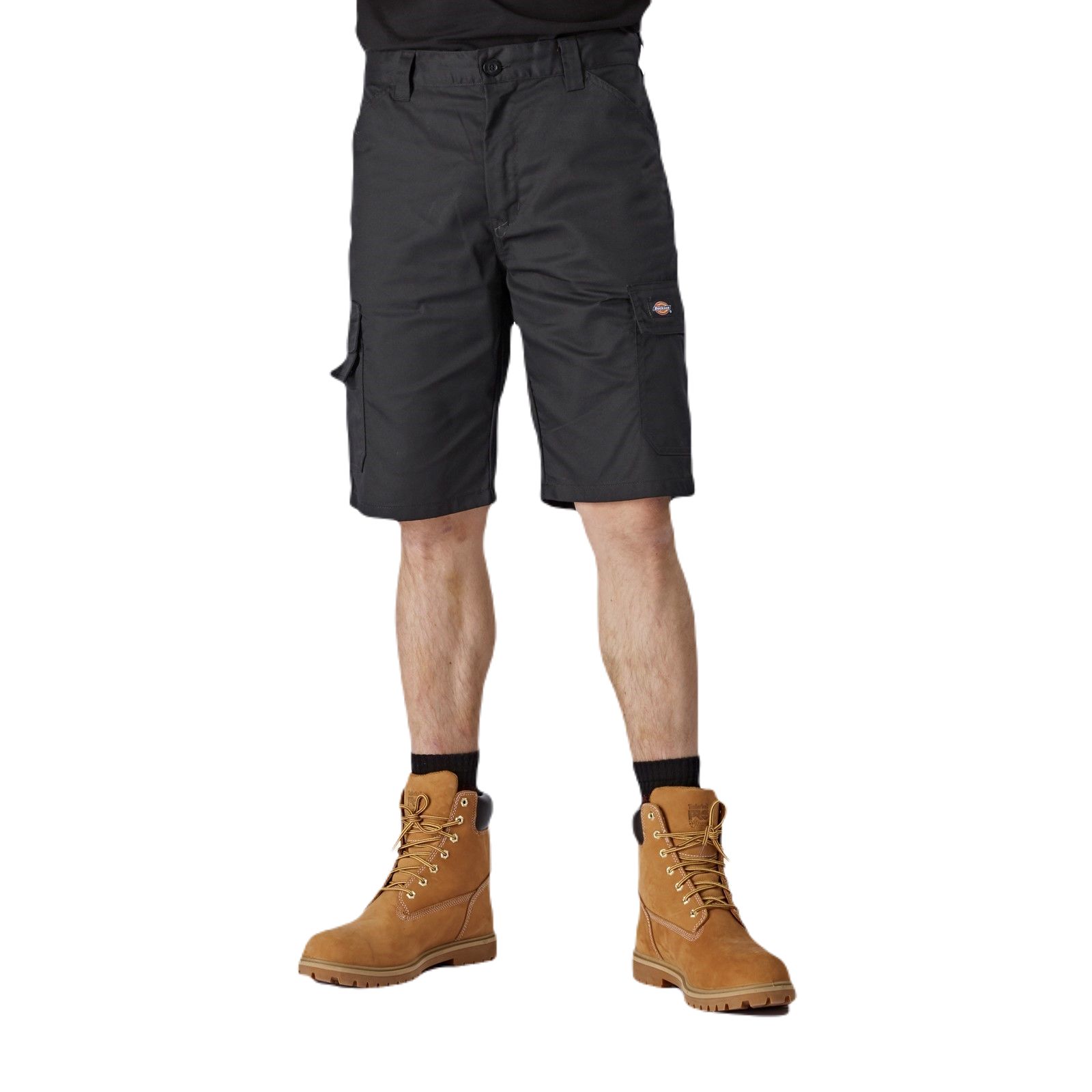 Dickies DK0A867P Black Work Shorts, 22.25 to 22.75 in