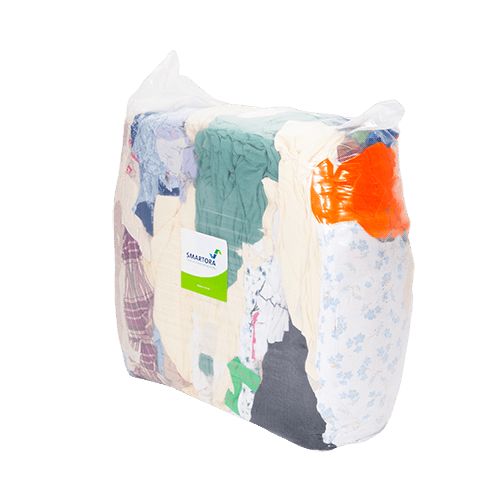 Davis & Moore Rags 10Kg Multicolour Cotton Wipe for General Purpose, Dry Use, Bag of 10 Per Pack, Repeat Use