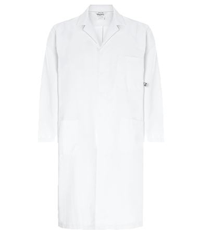 Alsico White White Lab Coat XS
