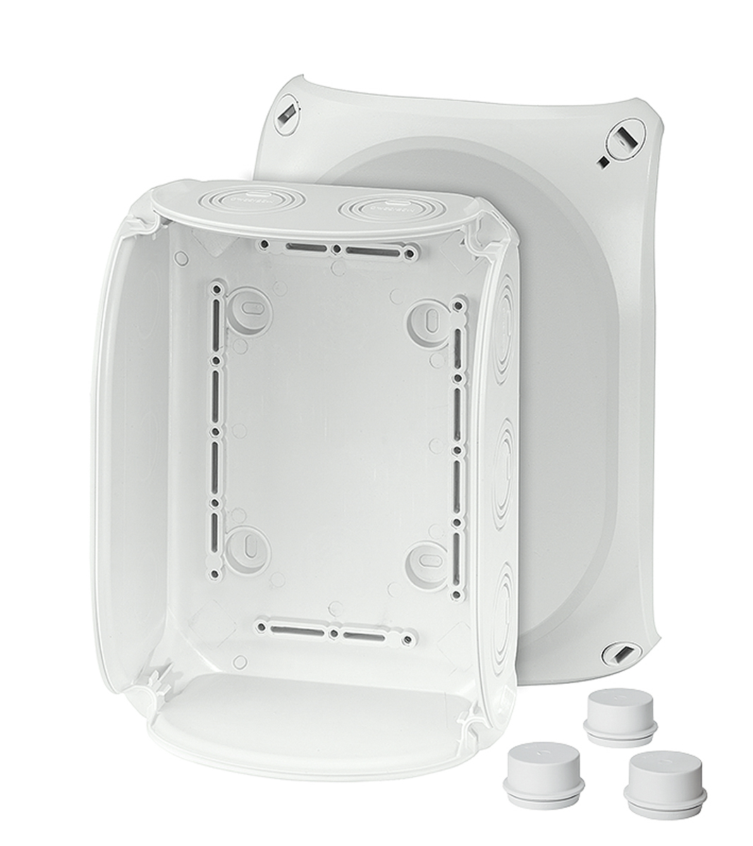 HENSEL Grey RAL 7035 Polycarbonate Junction Box, IP66, IP55, 155 mm, 210mm 210 mm