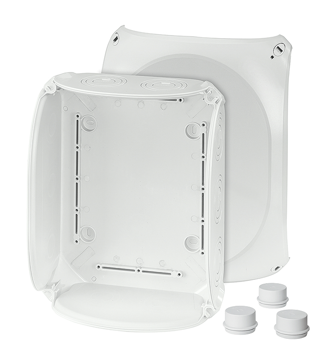 HENSEL DK 2500 G Series Grey RAL 7035 Polycarbonate Junction Box, IP55, IP66, 205 mm, 255mm 205 mm