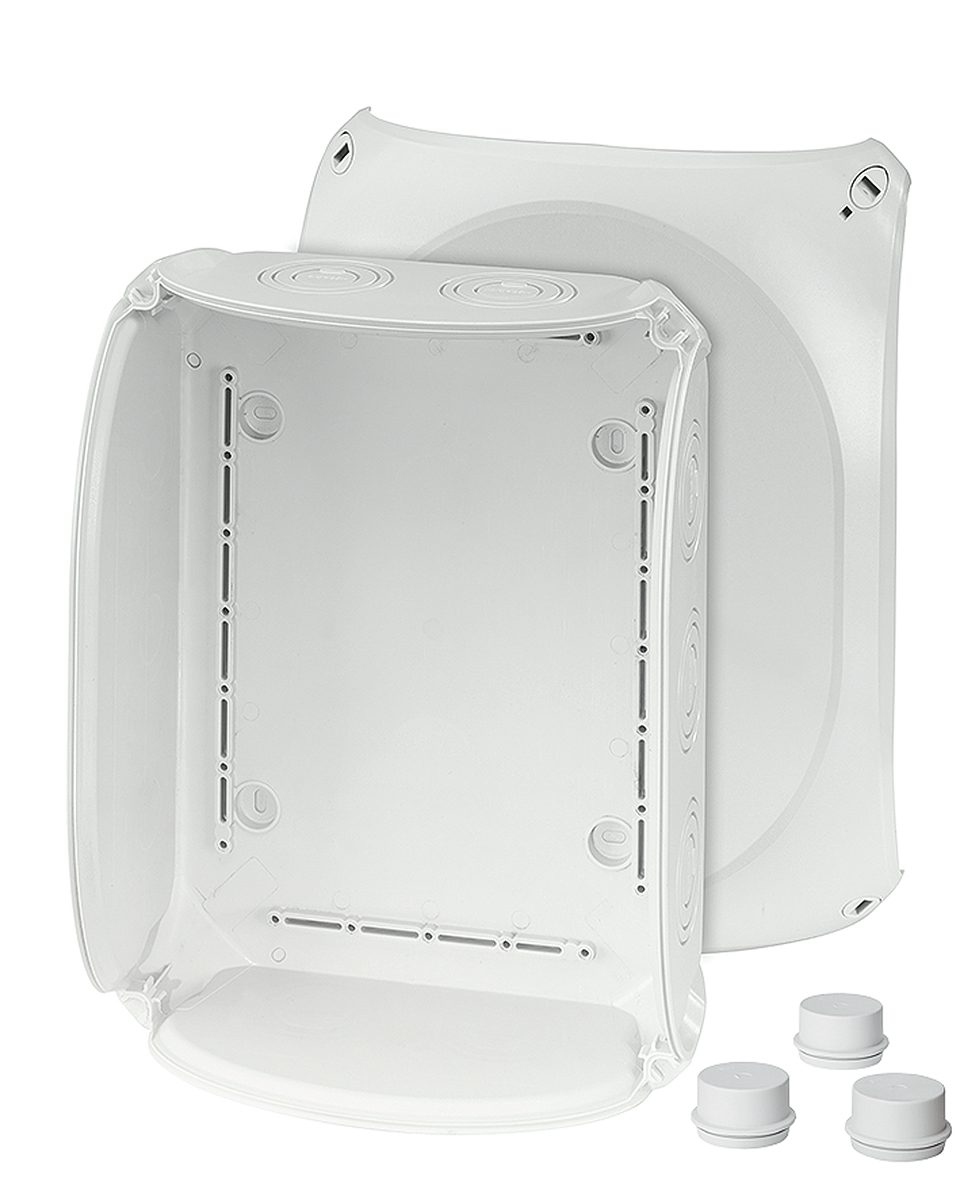 HENSEL DK 3500 G Series Grey RAL 7035 Polycarbonate Junction Box, IP66, IP55, 225 mm, 295mm 295 mm