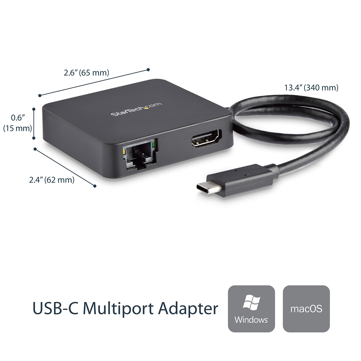 dkt30chd StarTech.com  4096 x 2160 pixel USB C Docking Station USB 3.0 Portswith HDMI - 2 xUSB ports