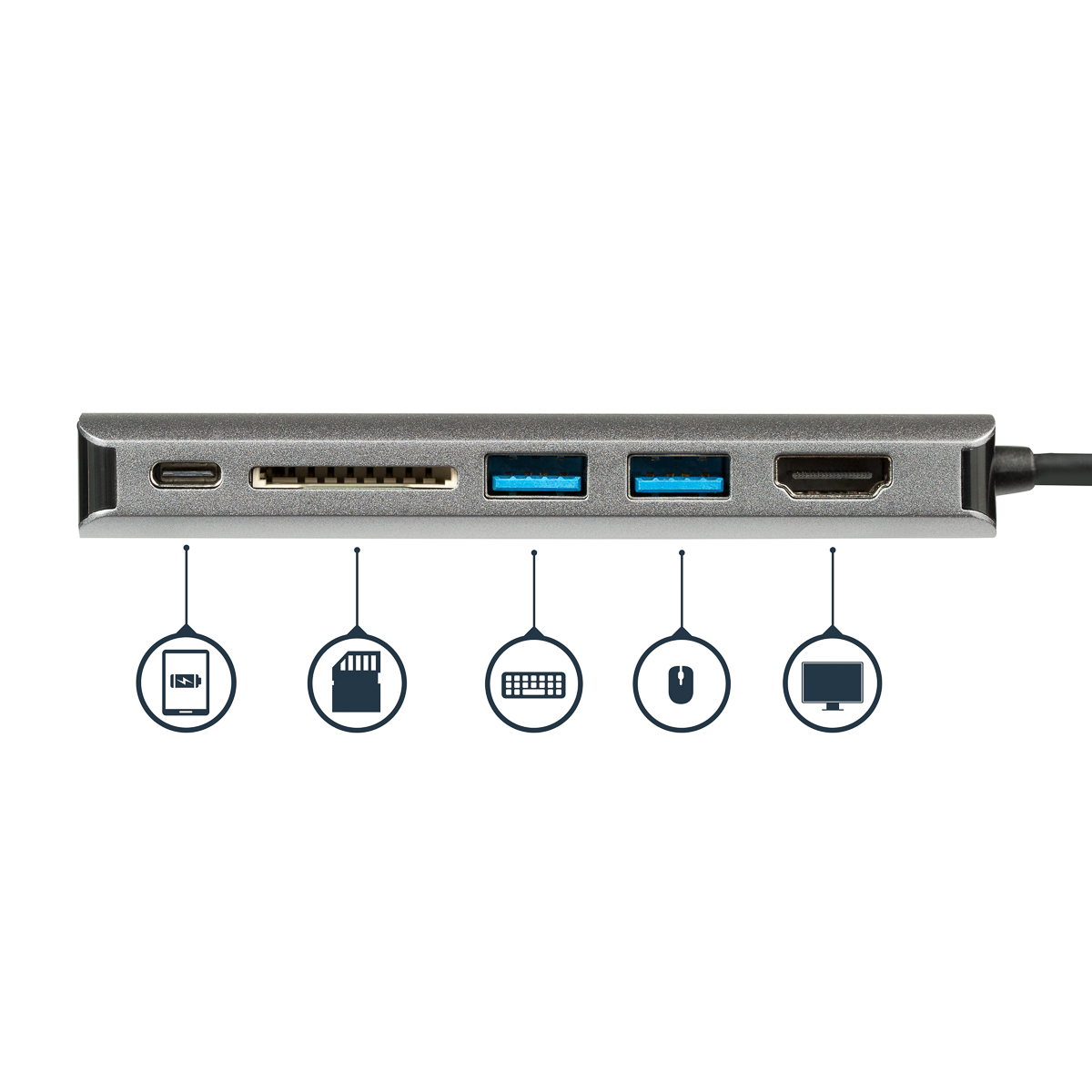 dkt30csdhpd StarTech.com  4096 x 2160 pixel USB C Docking Station USB 3.0 Portswith HDMI - 2 xUSB ports