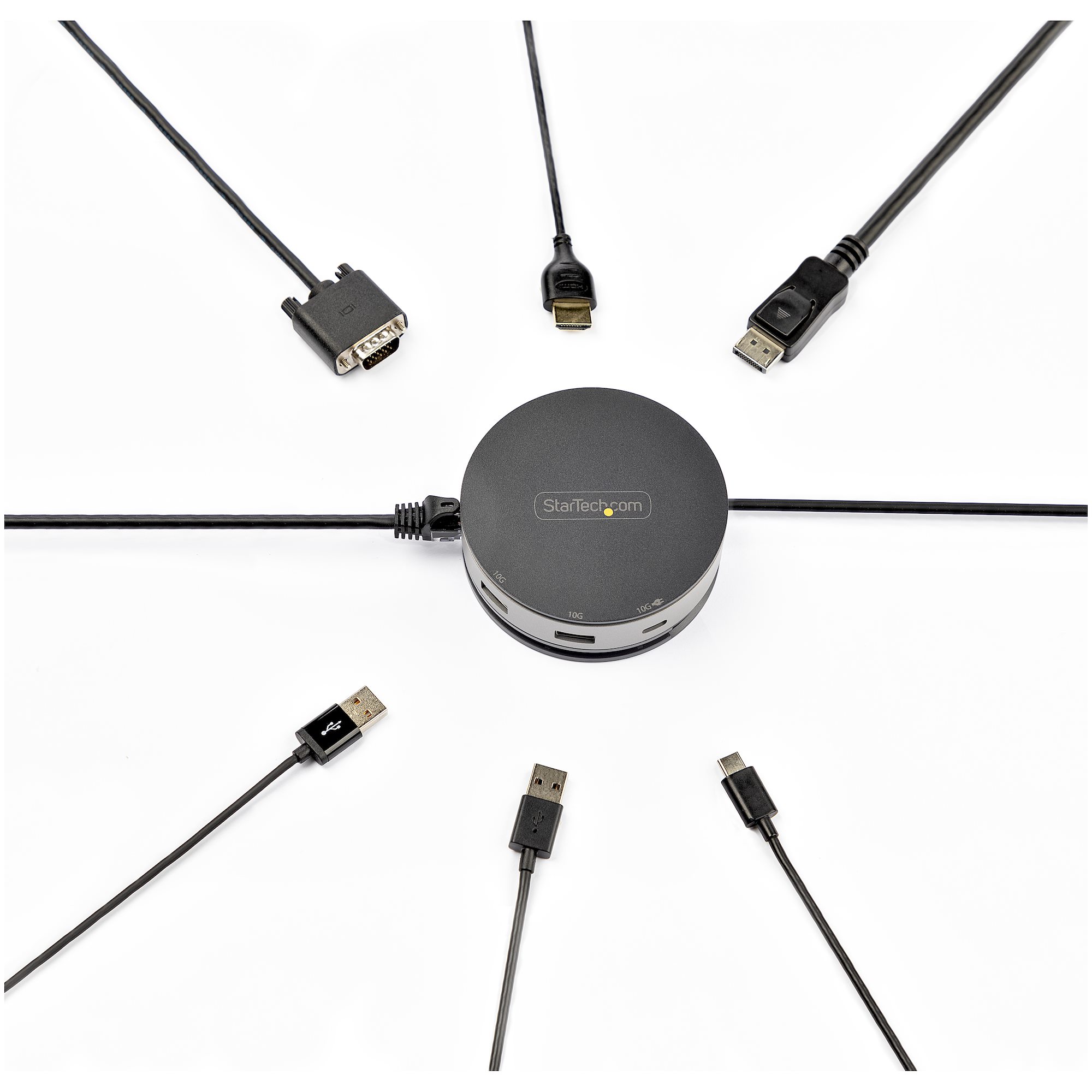 dkt31chdvcm StarTech.com  3840 x 2160 pixel USB 3.1 Docking Station USB Type A, USB Type C Portswith DisplayPort, HDMI, VGA - 3 xUSB