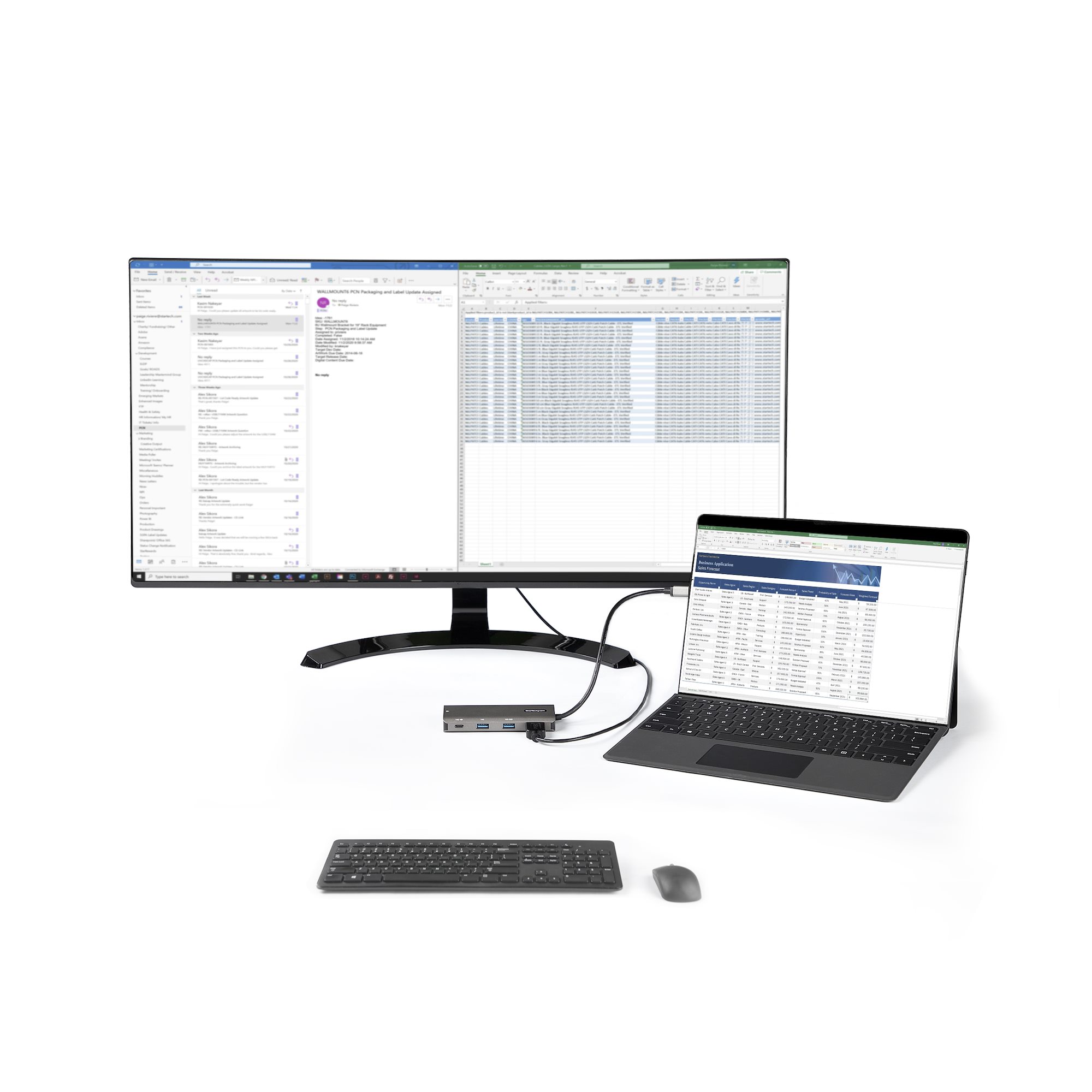 dkt31chpdl StarTech.com  3840 x 2160 pixel USB C Docking Station USB 3.1 Portswith HDMI - 2 xUSB ports