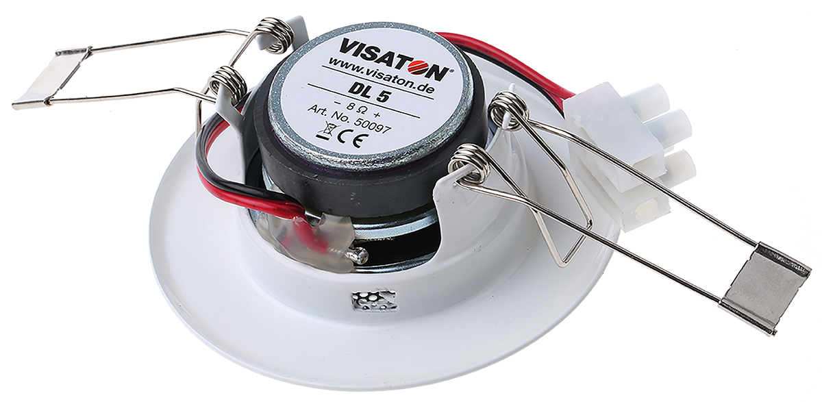 dl-5-8-ohm Visaton DL 5 10W White Speaker, 8 Ω 20 kHz, 150 Hz
