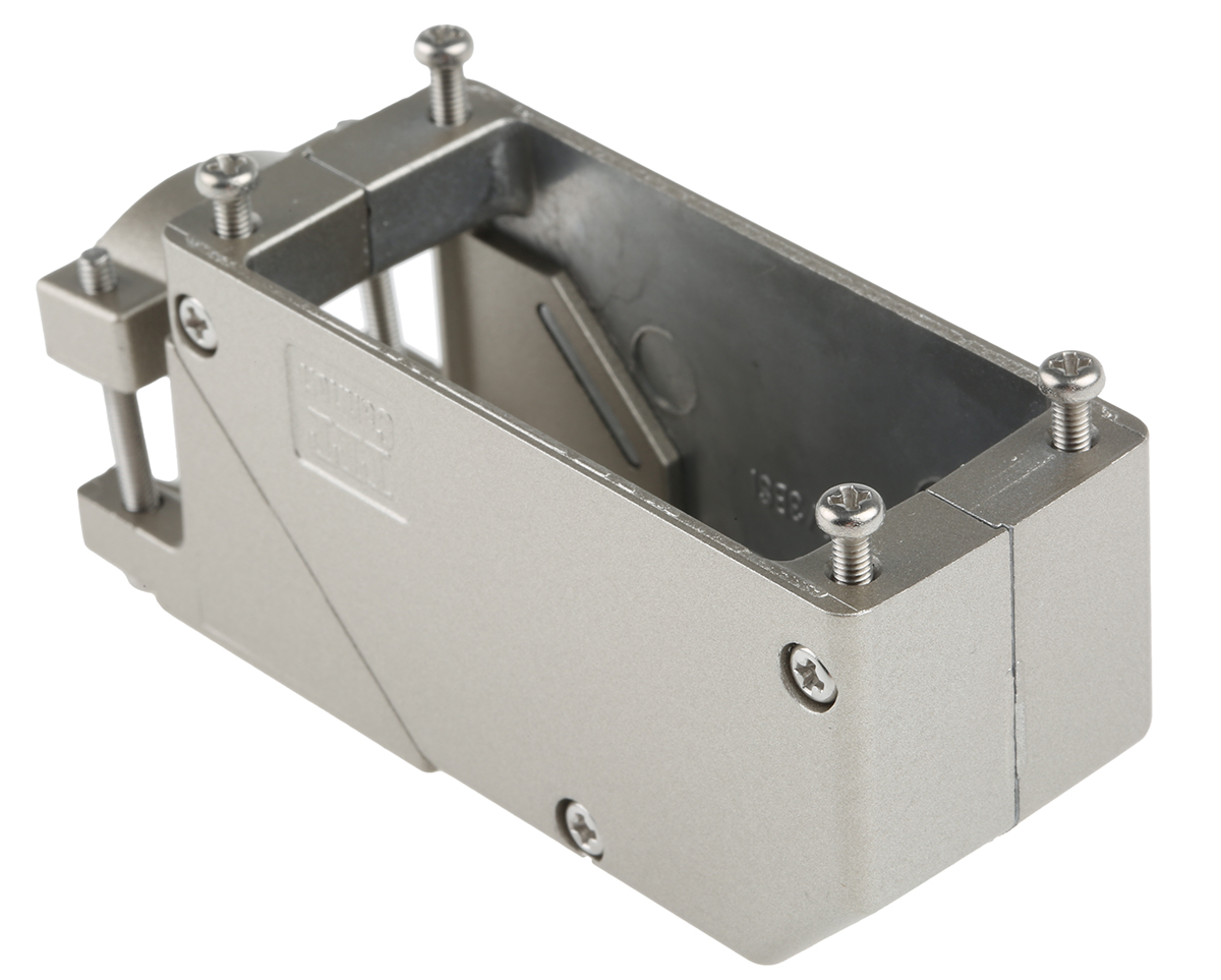 dl2 ITT Cannon Aluminium Right Angle D-Sub Backshell, 96 Way Strain Relief