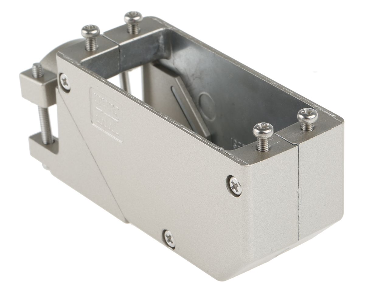 dl3 ITT Cannon Aluminium Straight D-Sub Backshell, 60 Way Strain Relief