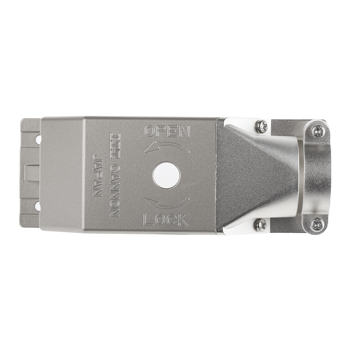 dl5 ITT Cannon DL Series Metal Right Angle D-Sub Backshell, 260 Way Strain Relief