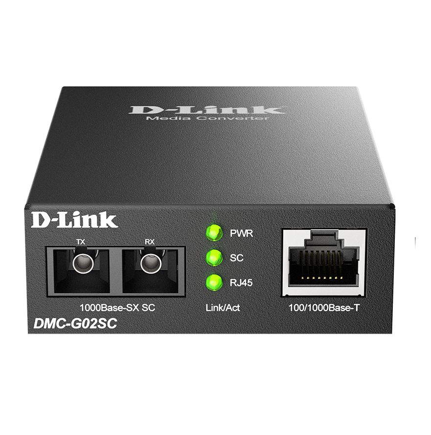 D-Link RJ45 Ethernet Media Converter, Multimode, 1000Mbps, Multimode 550 m