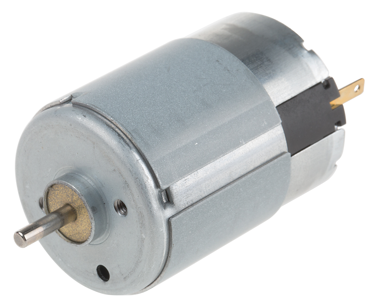 NIDEC ADVANCED MOTOR Brushed DC Motor, 3 W, 12V dc, 7.8 mNm, 3700rpm, 2.5 mm Shaft Diameter