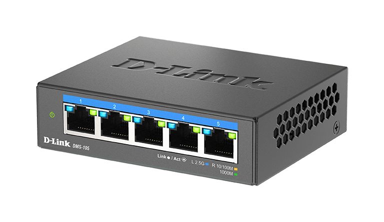 dms-105b D-Link 5-Port 2.5G Multi-Gigabit Desktop Switch Unmanaged 5 Port Gigabit Switch