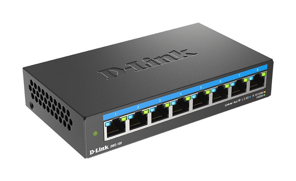 D-Link 8-Port 2.5G Multi-Gigabit Desktop Switch Unmanaged 8 Port Gigabit Switch