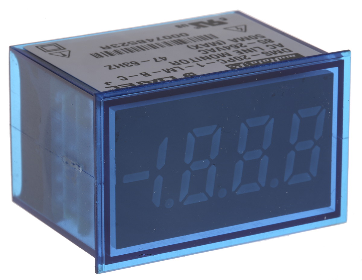 Murata Power Solutions DMS-20PC Series Digital Voltmeter AC, 21.29 mm, 33.93 mm