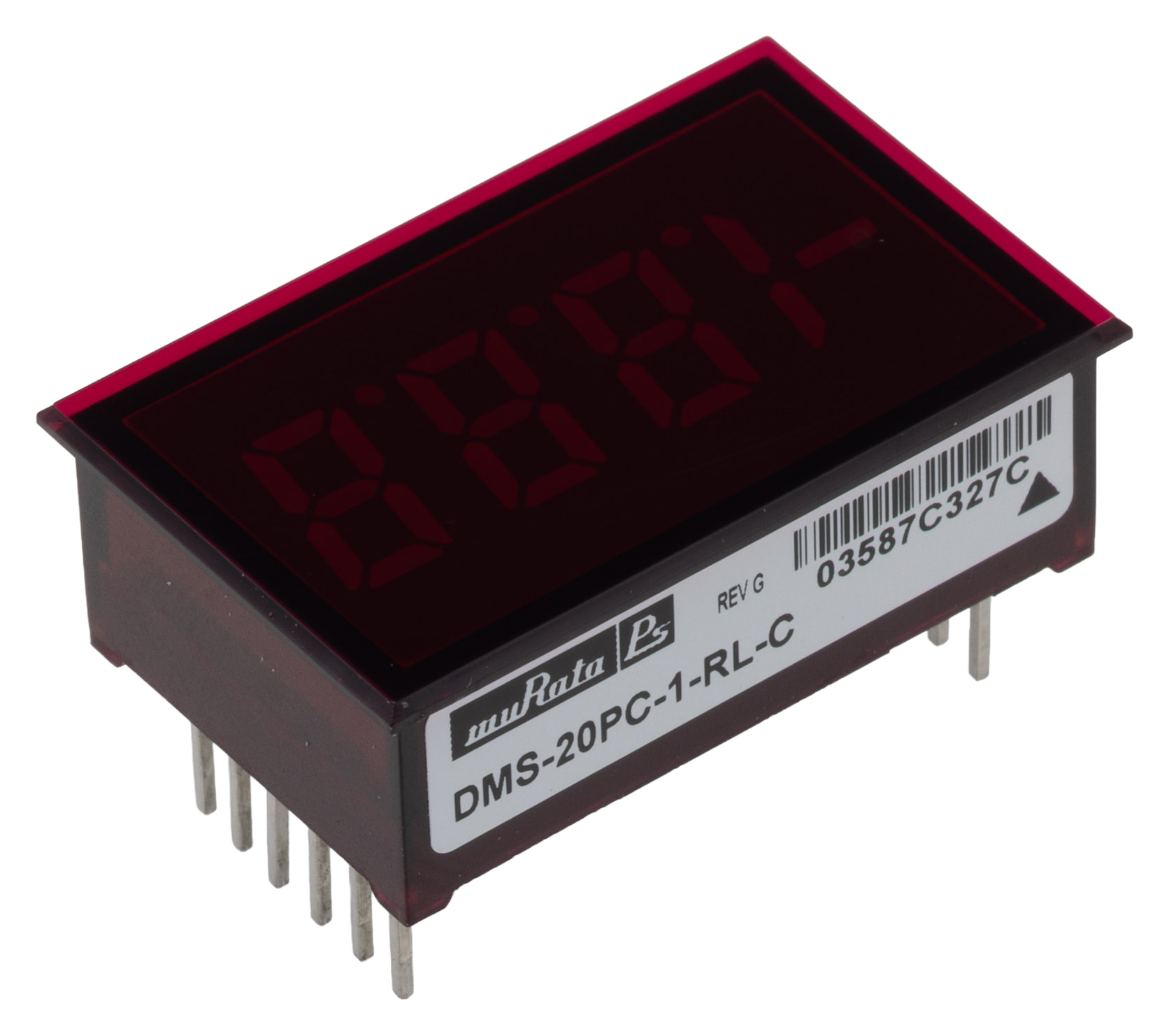 dms-20pc-1-rl-c Murata Power Solutions DMS-20PC Series Digital Voltmeter AC/DC, 22 mm, 34 mm