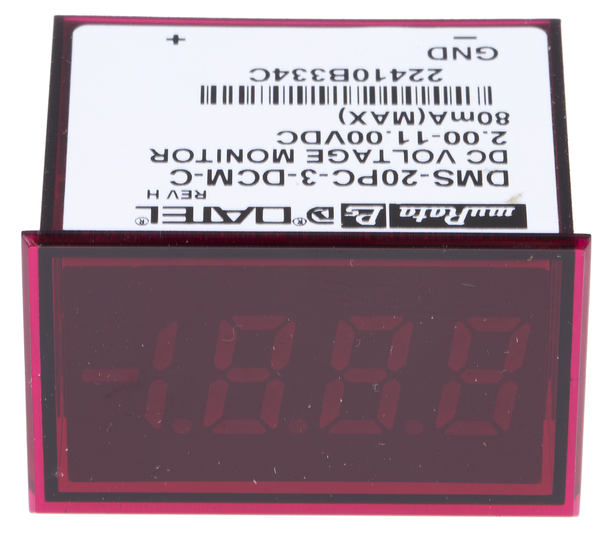 dms-20pc-3-dcm-c Murata Power Solutions DMS-20PC Series Digital Voltmeter DC, 21.29 mm, 33.93 mm