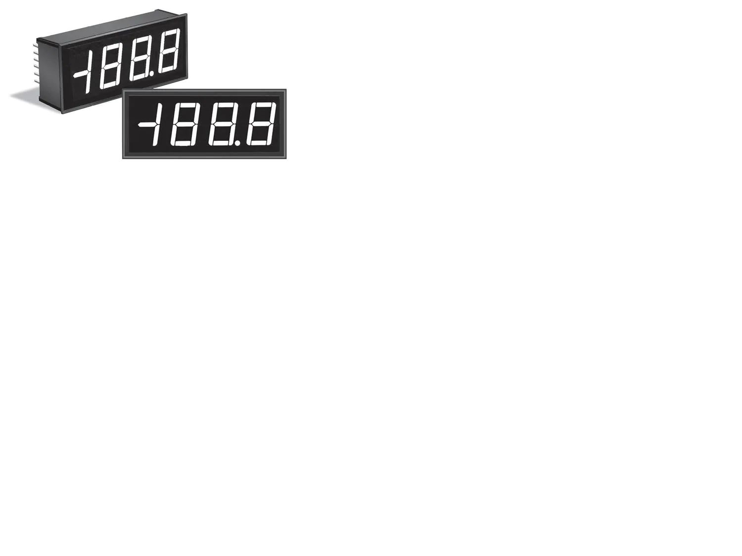 Murata DMS-30PC Series Digital Panel Voltmeter DC, 23.4 mm, 55.1 mm