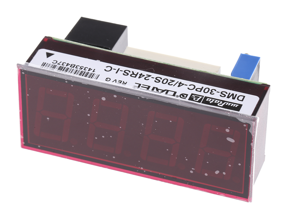Murata Power Solutions DMS-30PC-4/20S LED Digital Panel Multifunction Meter for Current,  22.3 mm  x 53.8 mm