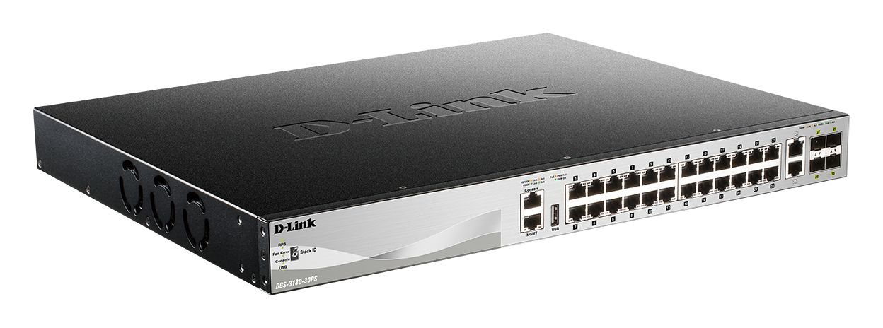 D-Link 30-Port Layer 3 Stackable Multi-Gigabit Managed PoE Switch with 25G Uplinks Managed 30 Port Managed Switch Power